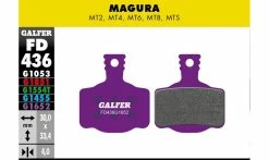 Plaquettes Galfer - Pour Magura MT2 / MT4 / MT6 / MT8 / MTS