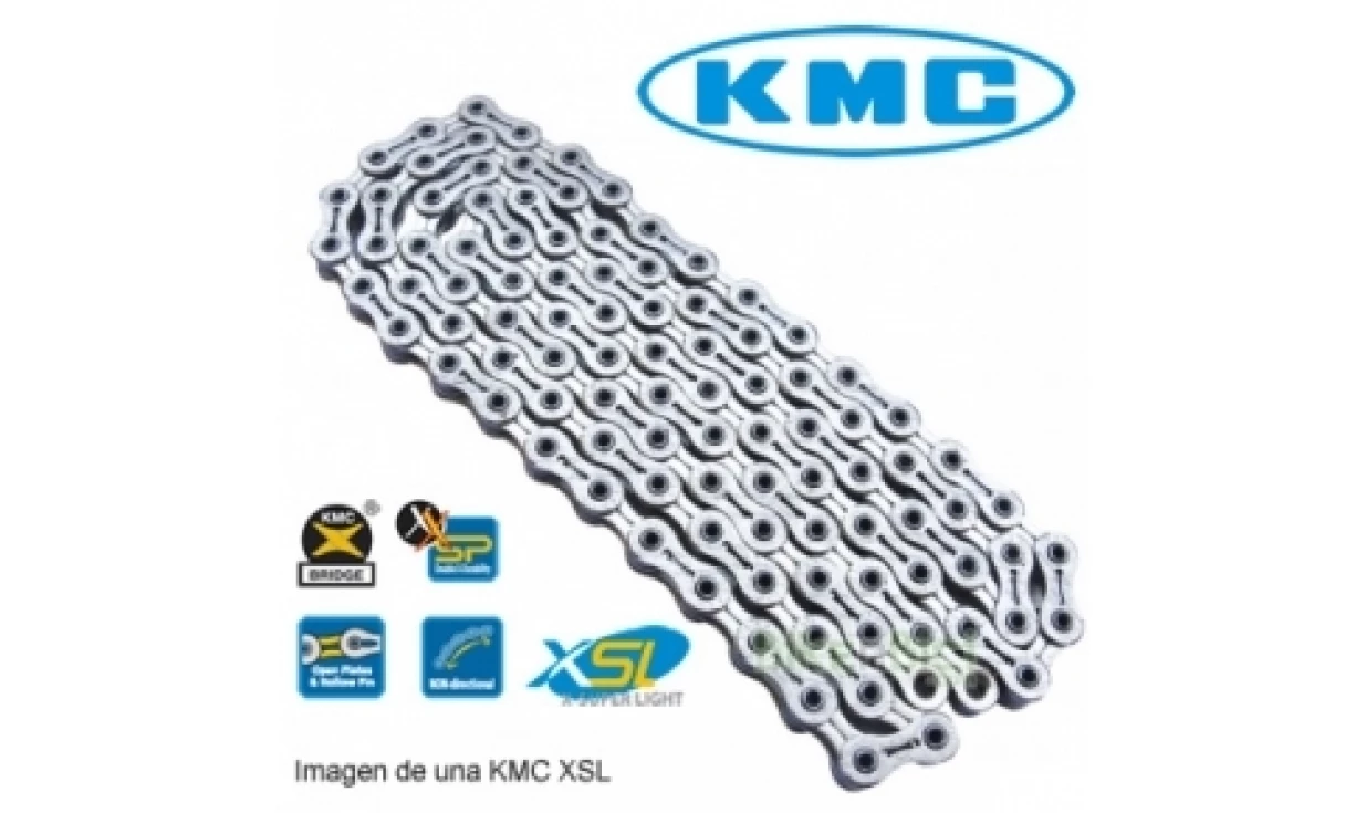 CHAINE KMC X8 ARGENT / GRIS 114P 3 CHAINE KMC X8 ARGENT / GRIS 114P
