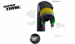 Pneu Schwalbe Big Betty Addix Soft - Super Trail - Tubeless Easy -France Accessoires Vélo Soldes Boutique caracsse super trail 1235x735 3