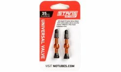 Valves Tubeless VTT Universelles Notubes 35 Mm (la Paire) 10 Valves Tubeless VTT Universelles Notubes 35 Mm (la Paire) -France Accessoires Vélo Soldes Boutique valve universelle notube alliage 35mm orange 1235x735