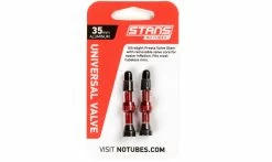 Valves Tubeless VTT Universelles Notubes 35 Mm (la Paire) 11 Valves Tubeless VTT Universelles Notubes 35 Mm (la Paire) -France Accessoires Vélo Soldes Boutique valve universelle notube alliage 35mm rouge 1235x735